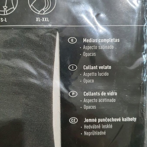 Satin 40 tights new, size Medium, color Platin