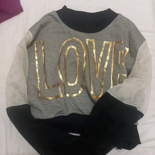 Blouse used with transparent sleeves, size S