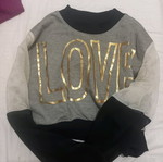 Blouse used with transparent sleeves, size S