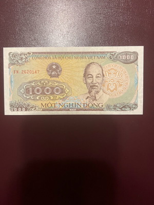 Χαρτονόμισμα Βιετνάμ 1000 Dong ακυκλοφόρητο UNC