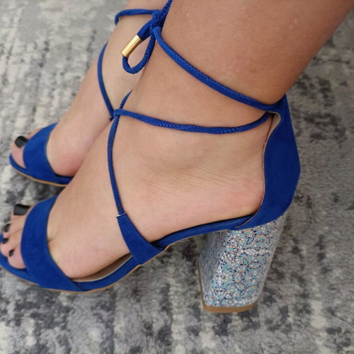 Envie Shoes blue sandals like new, size 37