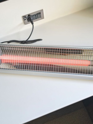 Eurolamp Wall Quartz Heater 2000W with Thermostat new