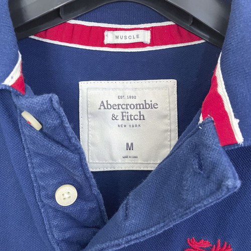Abercrombie & Fitch Polo T-shirt short sleeve Medium used blue