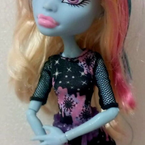 Monster High Abbey Bominable Coffin Bean doll used Mattel 2014