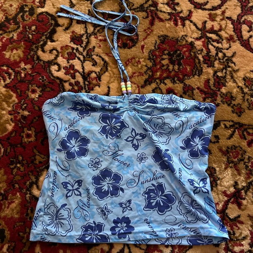 Top used, size L, blue turquoise