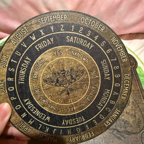 Wooden Ouija Board Set new