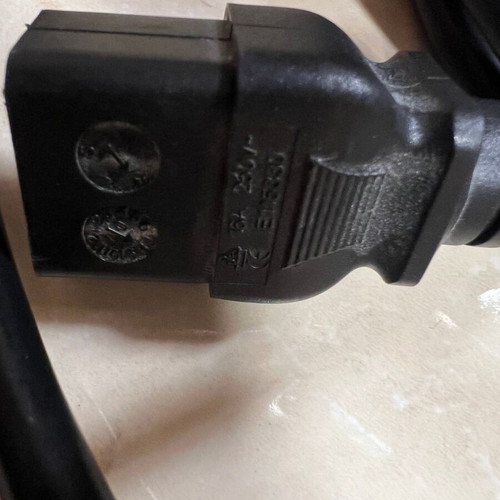 C19-C20 cable used, black 2.5 meters