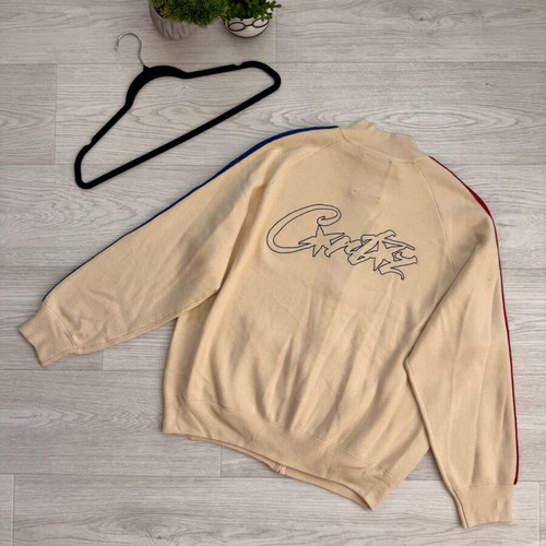 Corteiz Khit ZipUp Fleece Cream jacket new