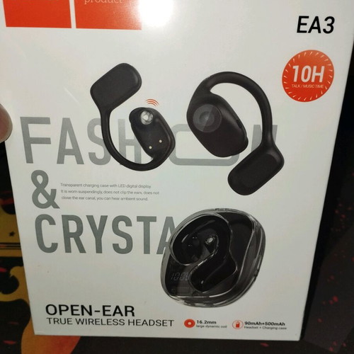 Hoco EA3 Open Ear Bluetooth Handsfree earbuds new with charging case