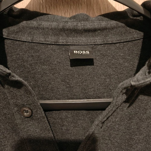 Hugo Boss Men's Cotton Shirt Dark Gray XXL Used