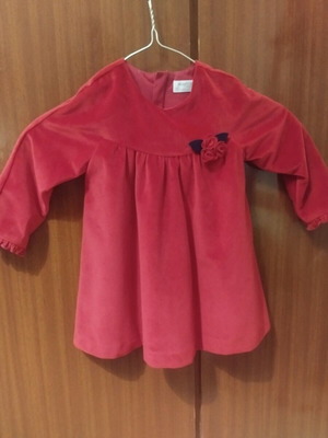 Φόρεμα Mayoral κόκκινο βελούδινο σαν καινούργιο για 18 μηνών