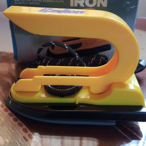 Mini travel iron 1980s, new