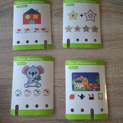 Logic Key educational logic game set, 2 levels