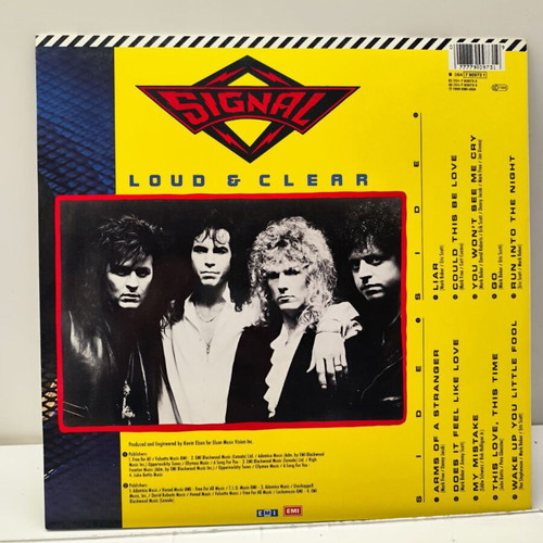 Signal Loud & Clear vinyl LP album like new, melodic rock