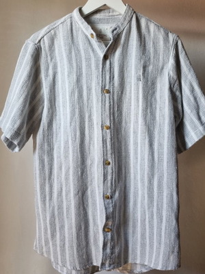 Ανδρικό καλοκαιρινό πουκάμισο Yachting Time βαμβακερό μεταχειρισμένο, μέγεθος M, γκρι