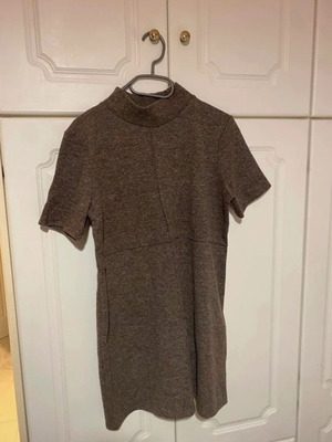 Brown mini dress short sleeved Zara like new, size large