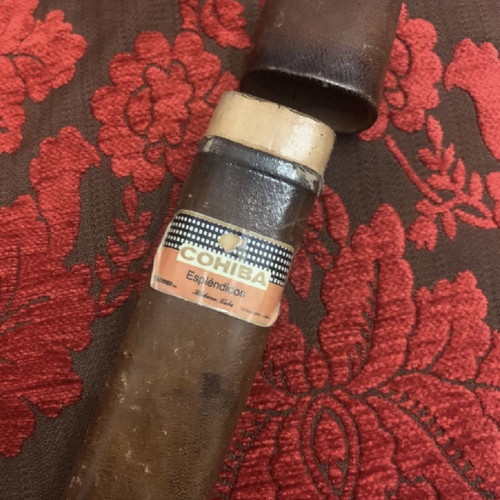 COHIBA cigar case from 1970 used, collectible