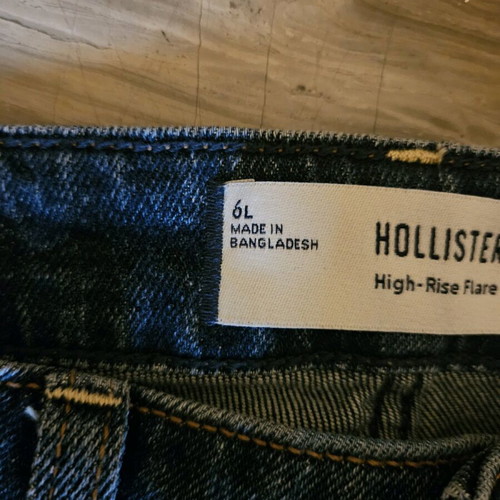 Hollister flare τζιν καινούριο, μέγεθος 6L, μπλε