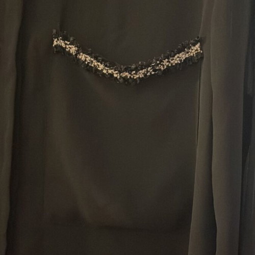 Zara shirt like new, see through with tweed details