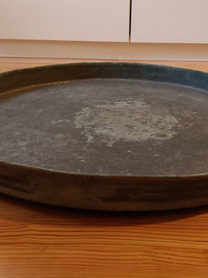 Large copper tray used, 1930s vintage collectible