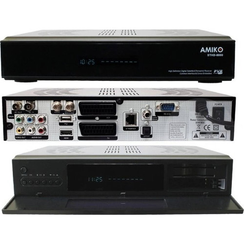 Amiko STHD-8800 2CI 2CX E PVR HD digital satellite receiver like new