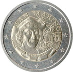 SAC Άγιος Μαρίνος 2 Ευρώ 2006 FDC Κολόμβος καινούργιο