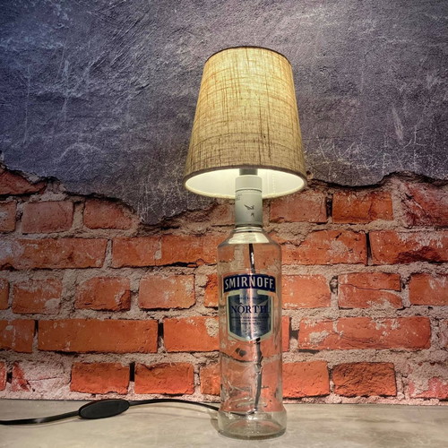 Desk lamp made from Smirnoff ice vodka bottle new