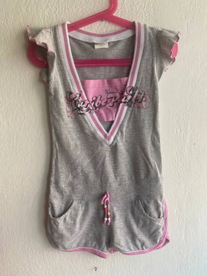 Jumbo kids' one-piece shorts 6 years grey-pink like new
