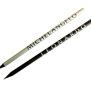 4 τεμάχια Μολύβι με μαύρο ξύλο Leonardo-Michel Angelo 2=B High quality pencils
