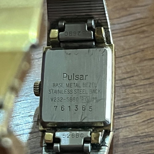 Pulsar 24k gold-plated women's watch like new