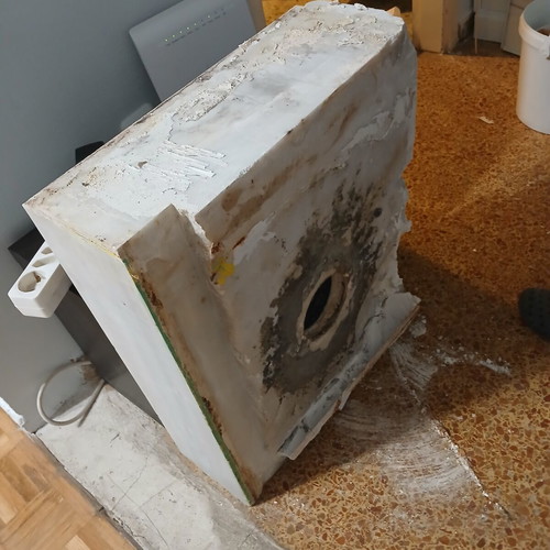 Marble kitchen sink, 60x47x19 cm