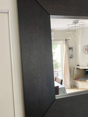 IKEA Mongstad large mirror with black-brown wooden frame, like new