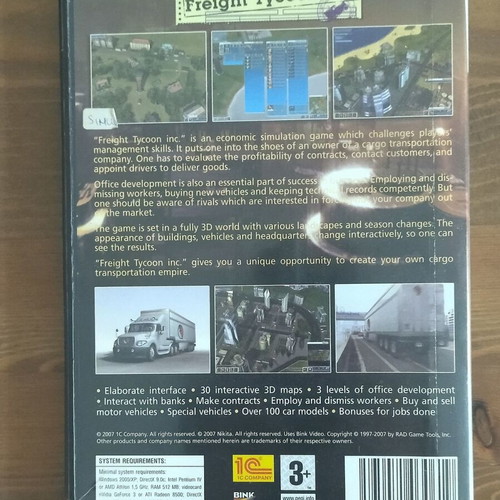 Freight Tycoon Inc. PC used simulation game
