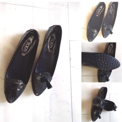 Tod's black shoes new, size 39