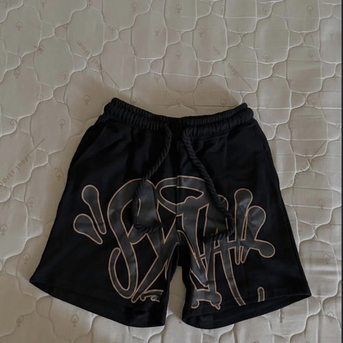 Syna World black summer set with modern streetwear design