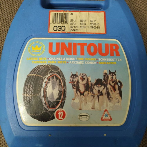 Snow chains used