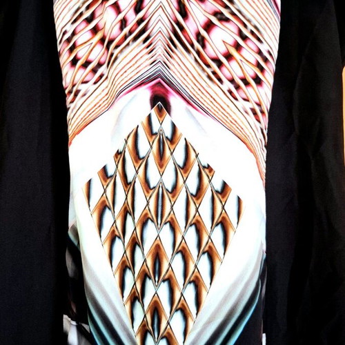 Sarah Lawrence dress with Art Deco pattern like new, multicolor