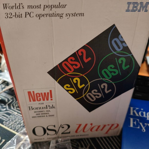 IBM OS/2 Warp Version 3 Greek National Language Edition mint condition, complete in box