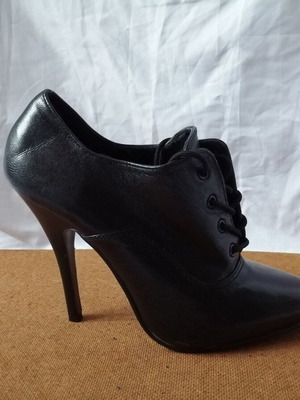 Pleaser Women Seduce-460 black leather high heel pumps size 36