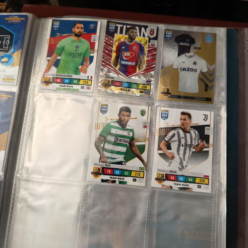 Adrenalyn XL Panini album with about 120 football cards 2023, new