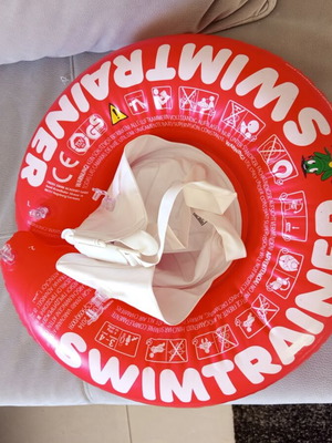 Swimtrainer Classic red educational baby float like new