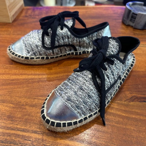 Cuple espadrilles new blue-silver size 37
