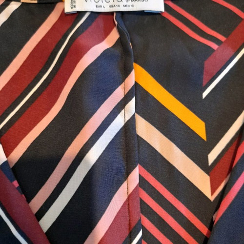 Violeta by Mango shirt used, multicolor, size L