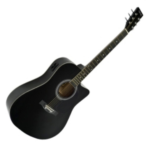 Infinity black electroacoustic guitar