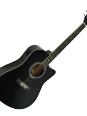 Infinity black electroacoustic guitar