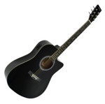 Infinity black electroacoustic guitar
