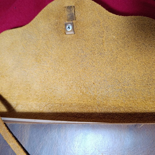 Leather diary vintage brown color like new, refillable