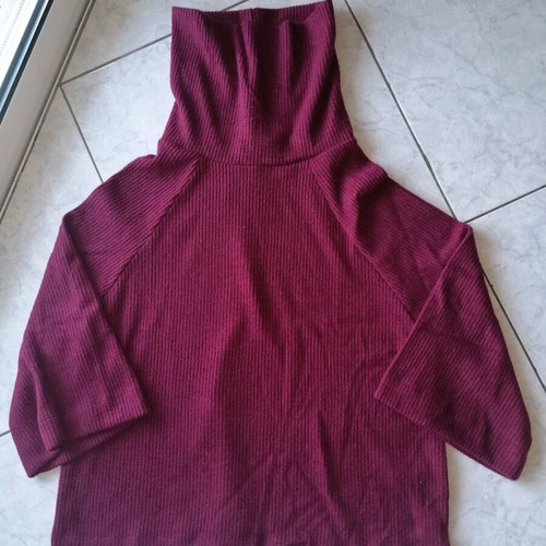 Pink Woman women's 3/4 sleeve pullover sweater new, red size M