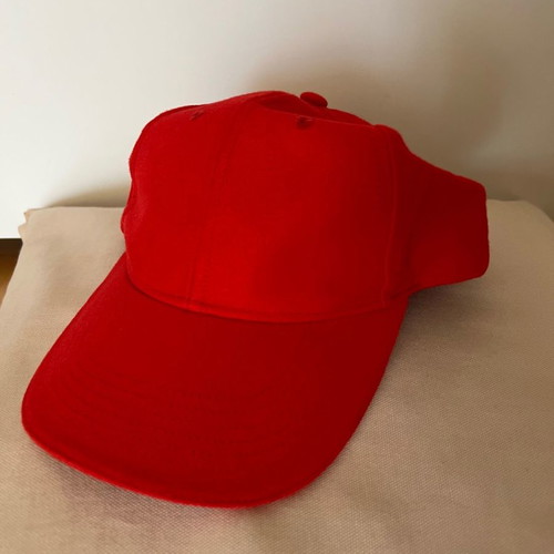 Unisex hat new red with adjustable buckle
