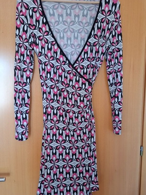 Makó dress like new, mini, black multicolor, size XS
